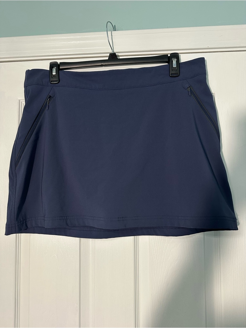 Women's Navy Active Skort with Zip Pockets